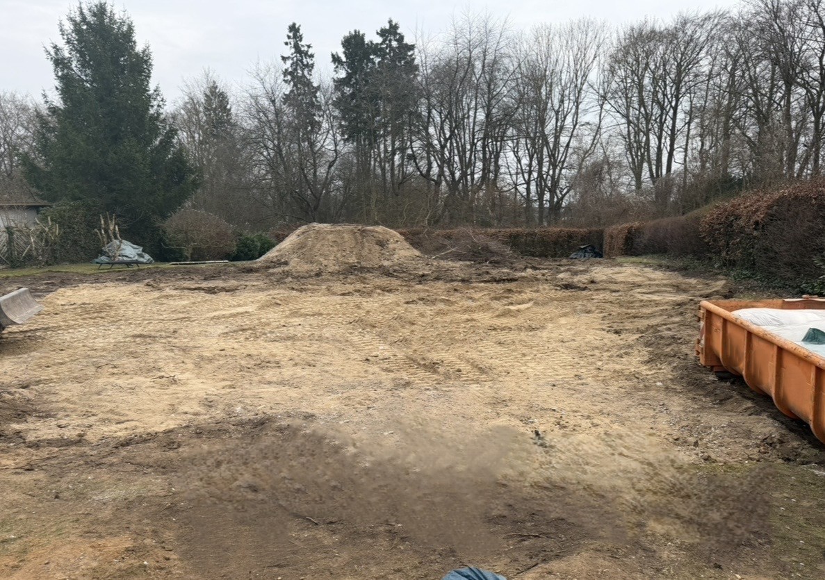 Baugrund vorbereitet