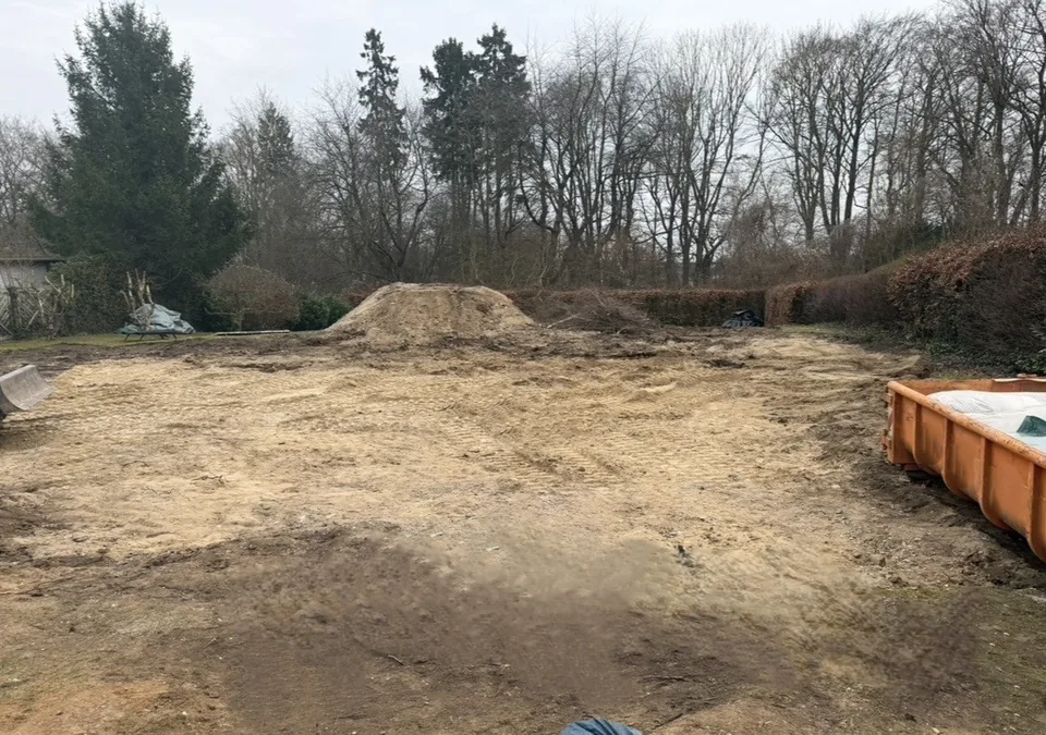 Baugrund vorbereitet